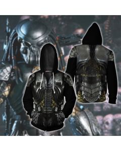 Cosplay XXXL Predators Costume Hoodie 3D Print Costume Jacket Hoodie Pullover Sweatshirt Halloween Zipper Jersey Tops for Man Woman