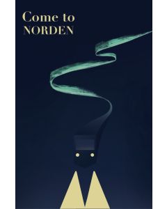 Vykort Come to Norden Night Train