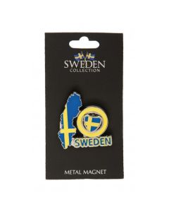 Magnet Karta Spin Sköld Sweden