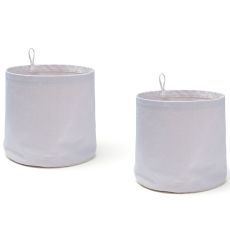 Förvaring textil cylinder 2-pack lila