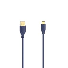 Kabel USB-C Flexi-Slim USB-A-USB-C Guld Blå 0,75m