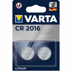 CR2016 3V Lithium Knappcellsbatteri 2-pack