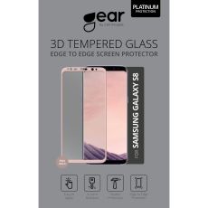 Härdat Glas 3D Full Cover Rosegold Samsung S8