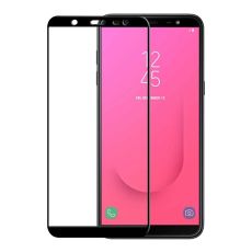 Härdat Glas 3D Full Cover Svart Samsung J8 2018
