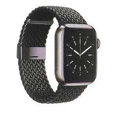 Klockarmband Flätat SVART Apple Watch 42/44/45mm