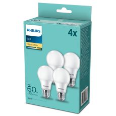4-pack LED E27 Normal Frost 60W 806lm
