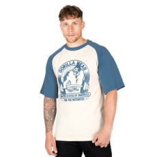 Logan Oversized T-Shirt, beige/blue, xxxlarge