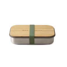 Olive steel sandwich box- Black-Blum