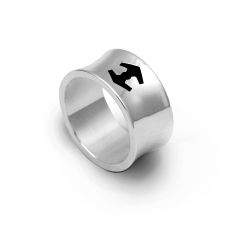 Helic – Sterling Silver Ring - 19,5