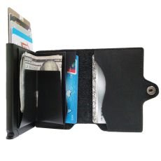 Plånbok med korthållare Safecard Konstläder Svart