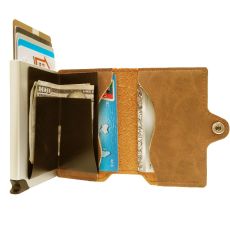 Plånbok med korthållare Safecard Konstläder Brun