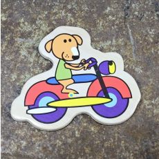 Magnet - Hund på motorcykel