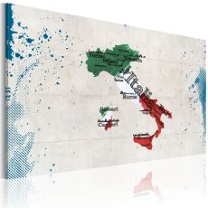 Tavla - Karta över Italien