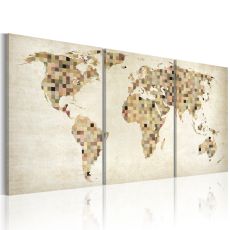 Tavla - Världskartan - rutor