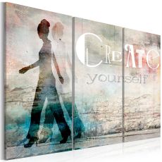 Tavla - Create yourself - triptych