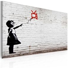 Tavla - Girl with TV (Banksy)