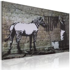 Tavla - Zebra tvätt (Banksy)