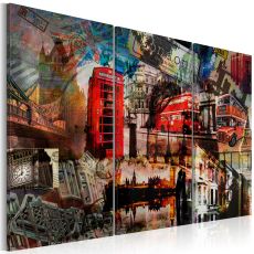 Tavla - London collage - Triptych