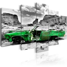 Tavla - Green retro car at Colorado Desert