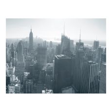 Fototapet - New Yorks skyline svart och vitt