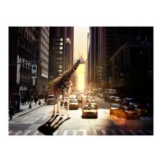 Fototapet - Giraff i den stora staden