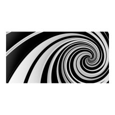 Fototapet - Black and white swirl