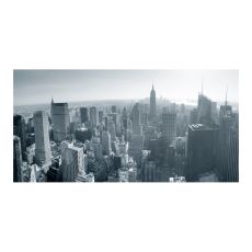 Fototapet - New Yorks skyline i svart och vitt