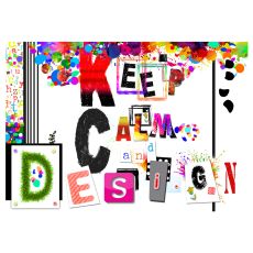 Fototapet - Keep Calm and Design