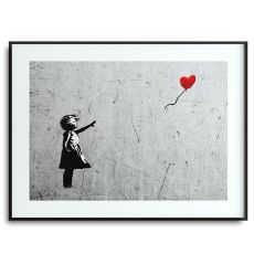 Poster - Flickan med ballongen - Banksy (Gatukonst, Street-art)