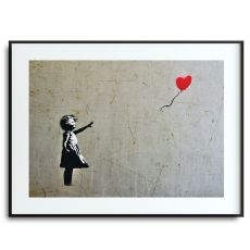 Poster - Flickan och hjärtat III - Banksy (Gatukonst, Street-art)