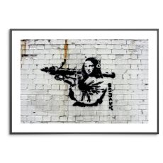 Poster - Mona Lisa Rocketlauncher - Banksy (Gatukonst, Street-art)