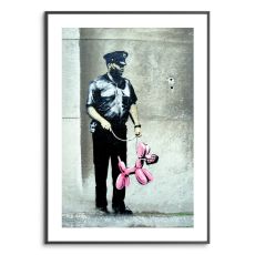 Poster - Policeman and balloon dog - Banksy (Gatukonst, Street-art)