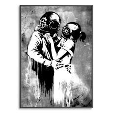 Poster - Think Tank Blur album, svartvit - Banksy (Gatukonst, Street-art)