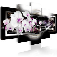 Tavla - Orchids on a black background
