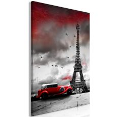 Tavla - Red Car in Paris Vertical