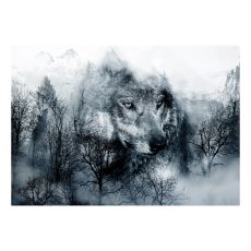 Fototapet - Mountain Predator (Black and White)