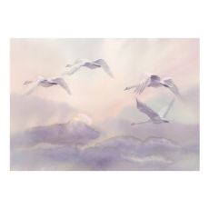 Fototapet - Flying Swans