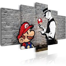 Tavla - Super Mario Mushroom Cop (Banksy)