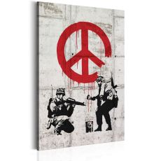 Tavla - Soldiers Painting Peace by Banksy