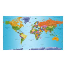 Fototapet - World Map: Colourful Geography II
