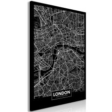 Tavla - Dark Map of London Vertical
