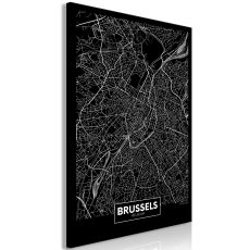 Tavla - Dark Map of Brussels Vertical