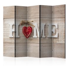 Rumsavdelare - Room divider - Home and red heart