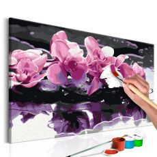Måla din egen tavla - Purple Orchid
