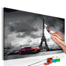 Måla din egen tavla - Paris (Red Limousine)