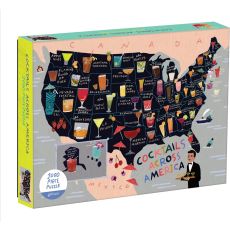 Cocktail Map of the USA Pussel 1000 bitar