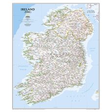 Irland Väggkarta NGS 76x91cm