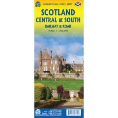 Järnvägskarta Skottland Centrala och Södra ITM