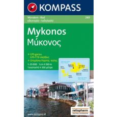 249 Mykonos Kompass Wanderkarte