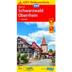 24 Cykelkarta Tyskland Schwarzwald-Oberrhein 1:150.000